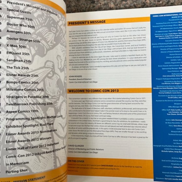 Souvenir Book Comic-Con 2013 - Picture 2 of 4